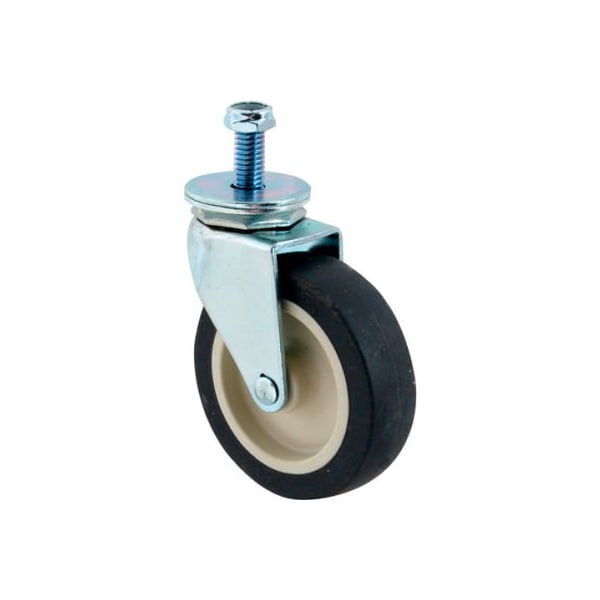 Allpoints 2621008 Caster, Swivel, 3/8-16Thd, Gray For Rubbermaid